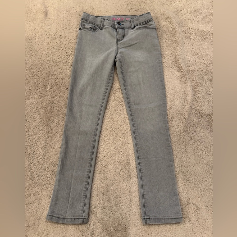 Children’s Place Super Skinny Gray Girls Jeans size 8